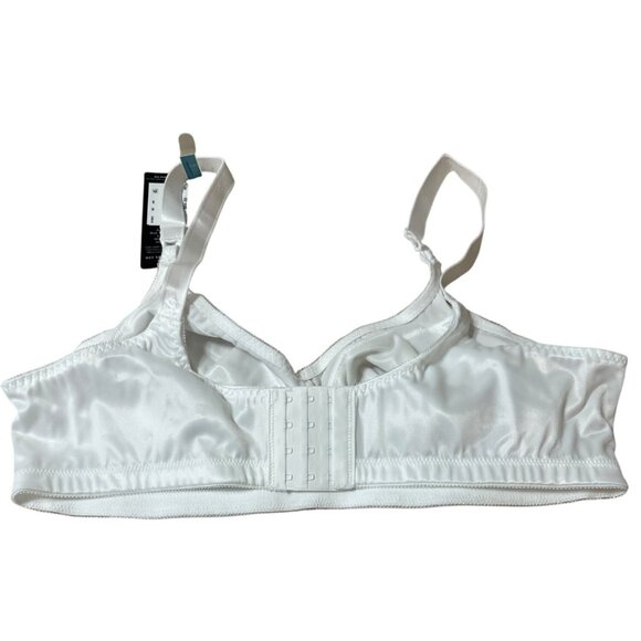 Bali Size 44C / 18 Hour Wireless Nylon Original Comfort Strap Bra White - Picture 9 of 13